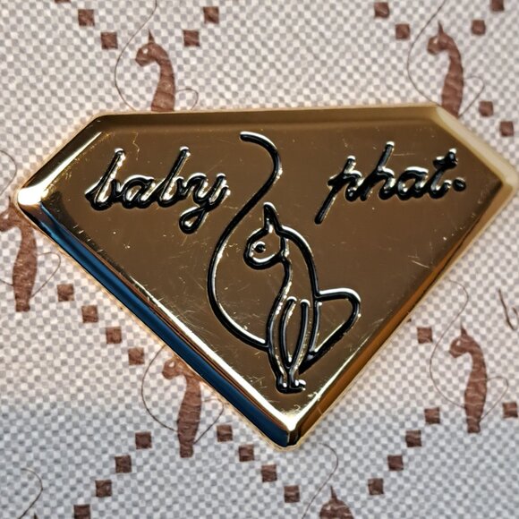 Baby Phat Cat Pattern Vegan Leather Multi Section Bag - Picture 11 of 16